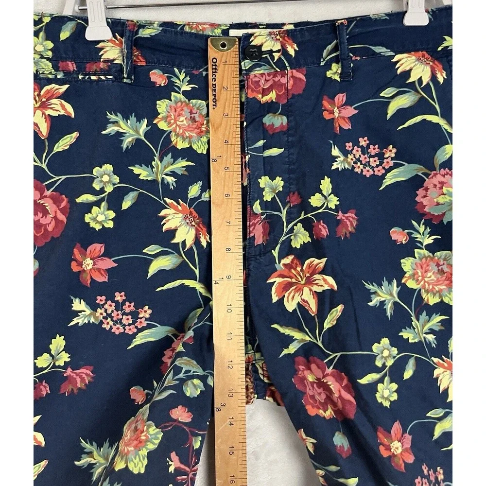 Ralph Lauren Denim Supply Short Men 40 Navy Floral Pocket 10'' Inseam Preppy